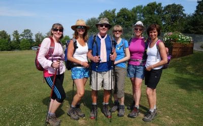 Extra walkers take on challenge despite the heat