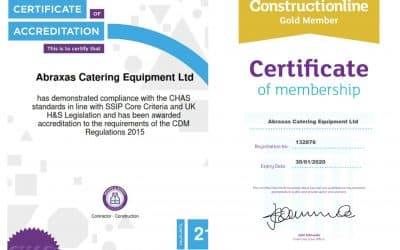 Abraxas celebrate CHAS & Gold Constructionline accreditation