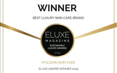 Fitzjohn Skin Care wins Best Luxury Skincare Brand  in the Eluxe Magazine Sustainable Luxury Awards 2019