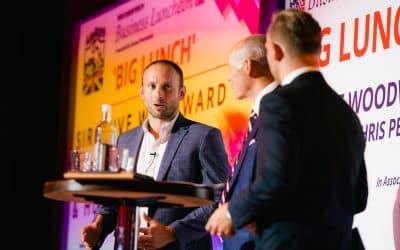 Sir Clive Woodward in Worcestershire for the ‘BIG LUNCH’