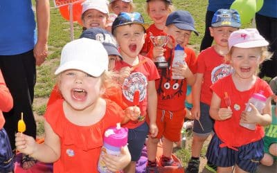 Nursery children enjoy first competitive Sports Day races