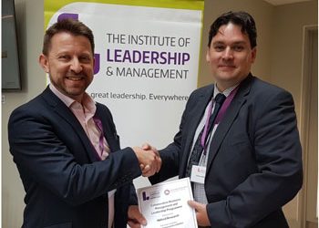 Milford MD receives certificate from Institute of Leadership and Management