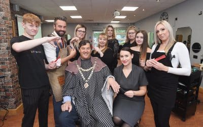Mayor of Malvern tests new barbering facilities at town’s college