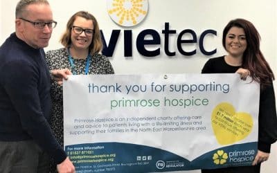Staff from Vietec raise £10k for Primrose Hospice