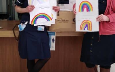 Safety Goggles and Aprons Amongst Items Donated to Worcester Hospital by Kidderminster School