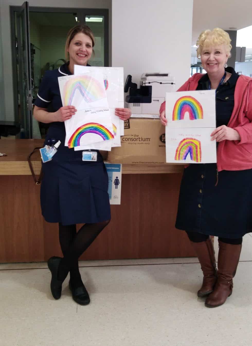 Safety Goggles and Aprons Amongst Items Donated to Worcester Hospital by Kidderminster School