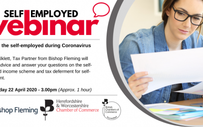 Webinar: Help for the self-employed during Coronavirus with Bishop Fleming