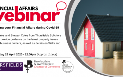 Webinar: Legal Issues affecting Business Owners – Assessing your Financial Affairs during Coronavirus