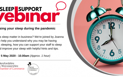 Webinar: Maximising your sleep during the pandemic