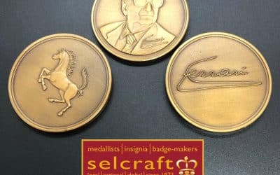 Selcraft work with iconic brand Ferrari to create their symbolic medal trilogy