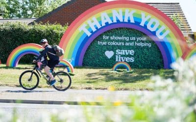 Surprise artwork installed at Worcestershire Royal Hospital to thank key workers