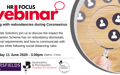 Webinar: Dealing with redundancies during Coronavirus