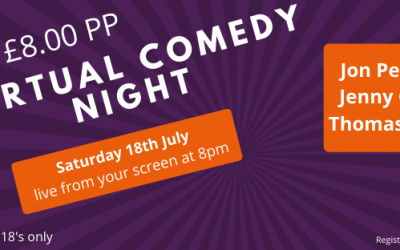 Join The Grace Kelly Childhood Cancer Trust for an amazing night of live virtual stand up comedy!