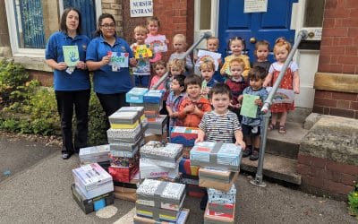 Nursery Children Send Care Packages to Armed Forces