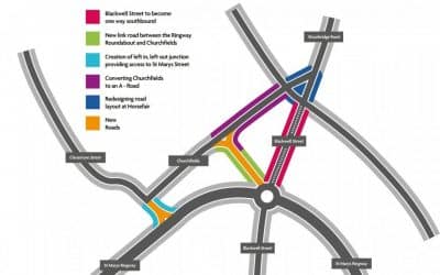 Churchfields highway improvements picks up pace