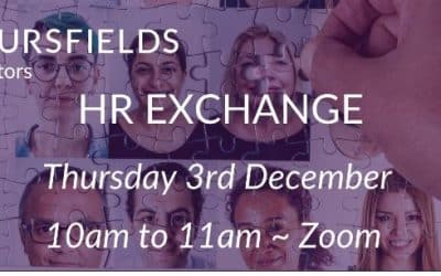 Thursfields HR Exchange – A break from COVID-19