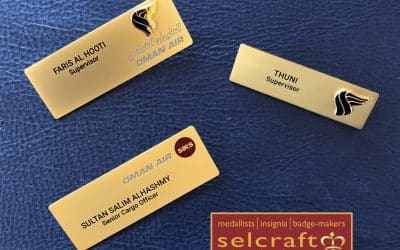 Premium name badges build brand awareness and company kudos