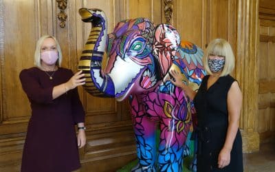 Chamber joins the herd in Worcester Big Parade 2021