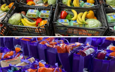 Holy Trinity School Help Distribute Donated Family Food Hampers