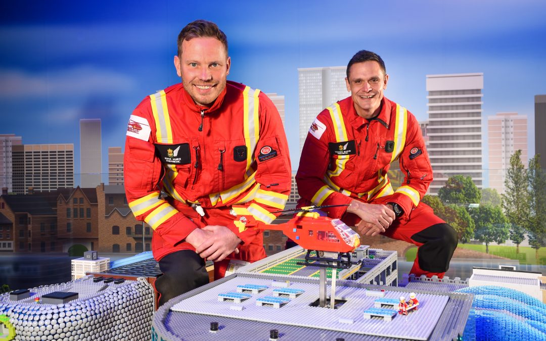 Mini Medics and Midlands Air Ambulance Fly To Birmingham City Centre