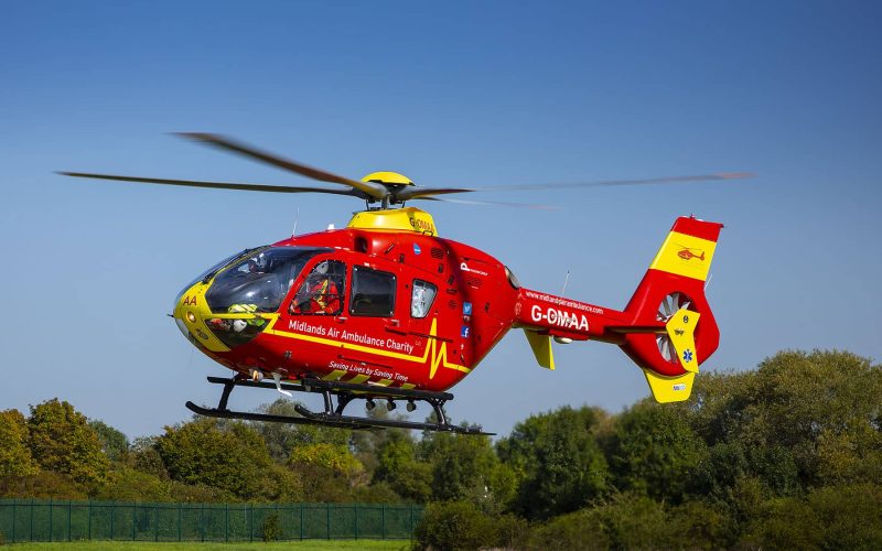Midlands Air Ambulance Charity Lights Up The Midlands on Emergency Services Day Emergency Services Day – Thursday 9th September 2021