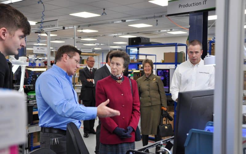 Royal visit for Foster and Freeman