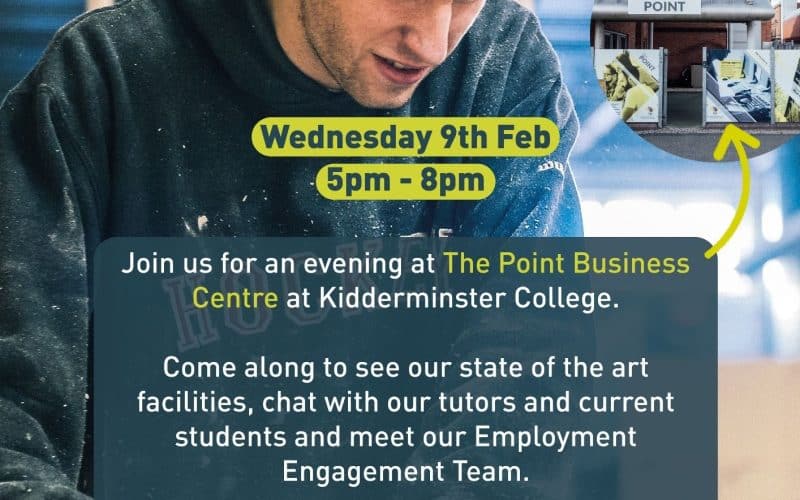 Construction Employer’s Evening at Kidderminster College – You’re Invited!