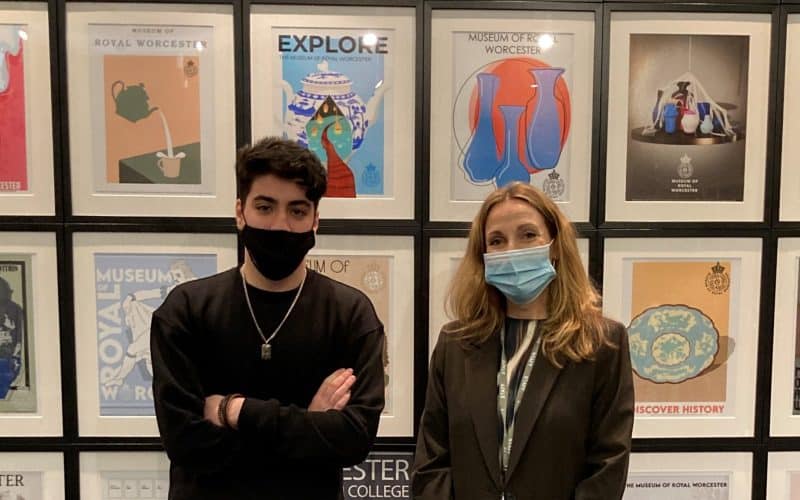 City sixth formers exhibit at the Museum of Royal Worcester