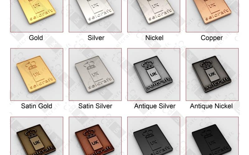 Insignia specialists Selcraft UK ask: Which metal finish is for you?
