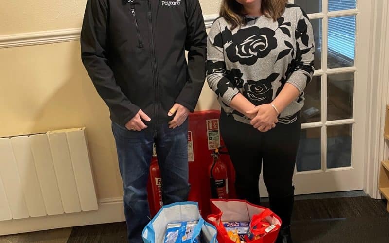 Paycare duo donate to five Midlands foodbanks