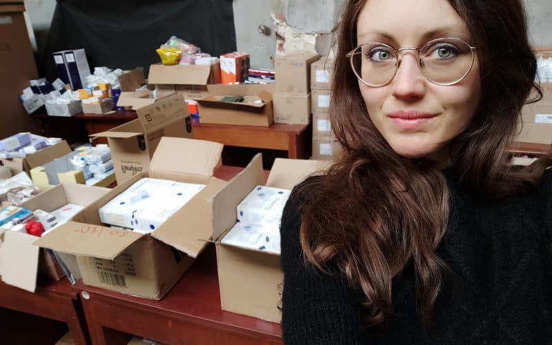 University Graduate Giving Aid in Ukraine