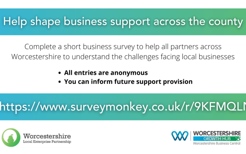 Help shape the future of business support for Worcestershire