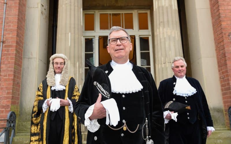 Shire Hall witnesses appointment of Andrew Manning-Cox as new High Sheriff of Worcestershire