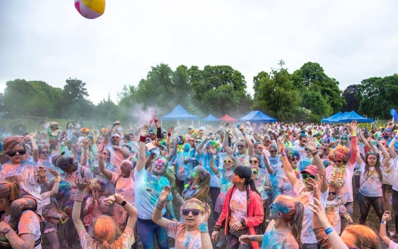 Fundraisers ensure a dash of colour greets last ever St Michael’s Hospice Paint Runner