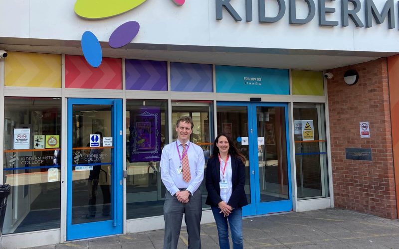 Danny Pardoe, Community Engagement Lead, The Point Business Centre at Kidderminster College met Ruby Edwards, local PR Agency Owner, at a recent Round Table event hosted at HW Chamber HQ