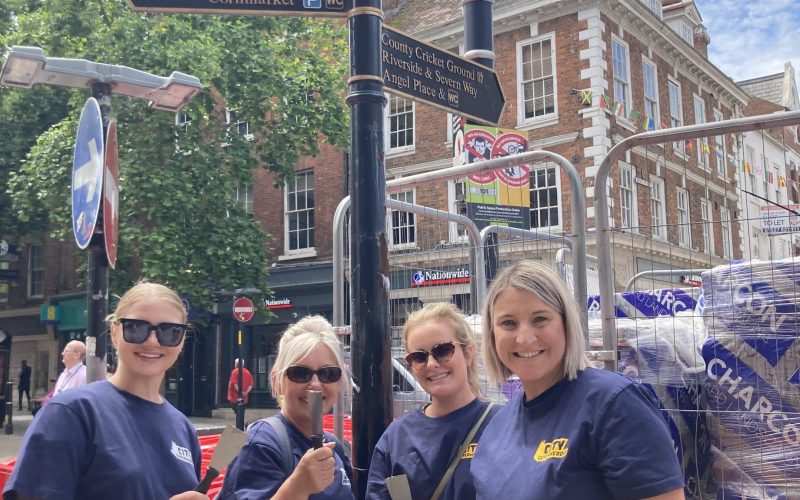 City business superheroes pick litter