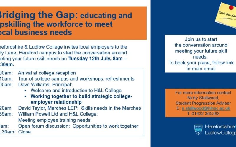 Bridging the Gap: educating and upskilling the workforce to meet local business needs