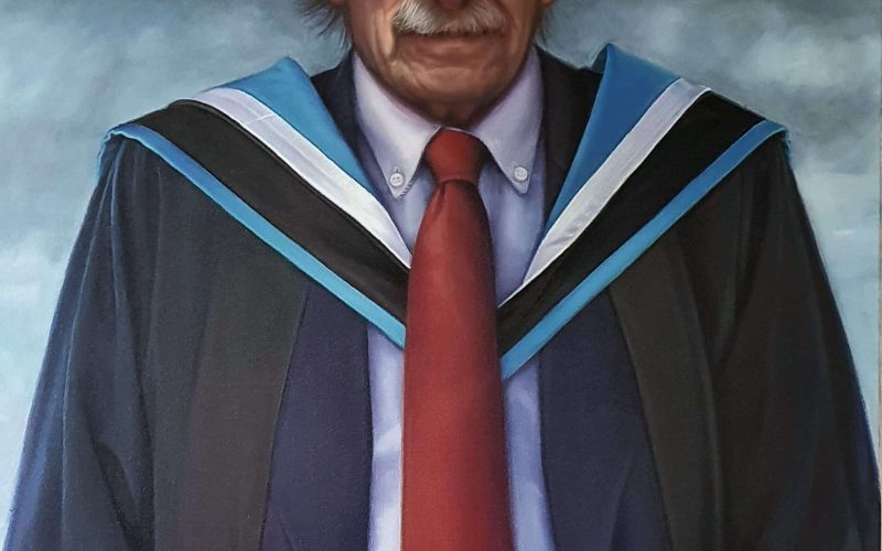Worcester Graduate Paints Official Portrait of Chair of Governors