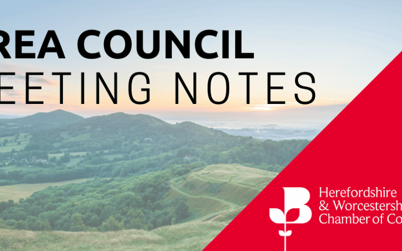 Joint Area Council Notes