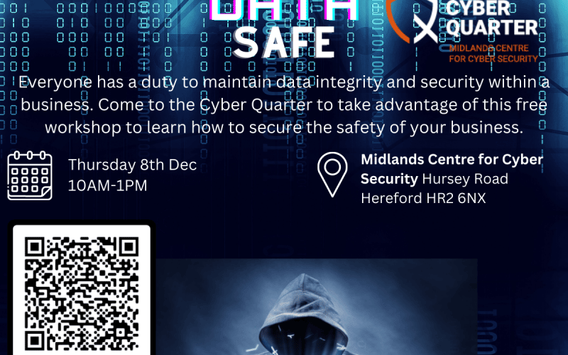 With cyber crime on the rise in Hereford, how are you protecting your company data? (Cyber Quarter workshop)