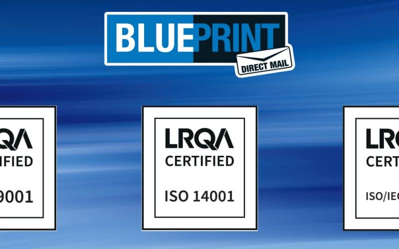 Blue Print have passed their ISO 9001 and ISO 14001 Surveillance audits with flying colours!