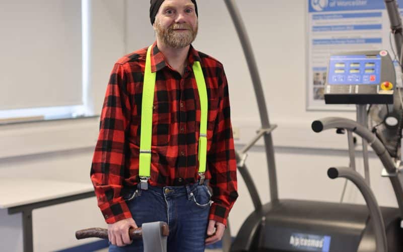 University Staff Member Bids for London Marathon World Record Attempt Dressed as Lumberjack