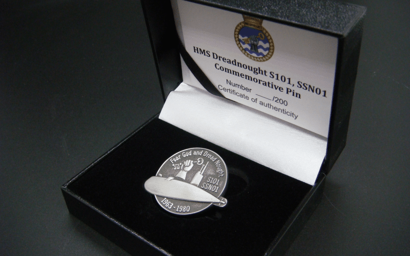 UK’S FIRST NUCLEAR SUBMARINE COMMEMORATED WITH LAPEL PIN