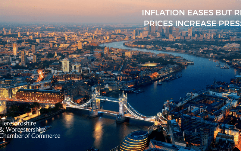 Inflation eases but rising prices increase pressure on businesses