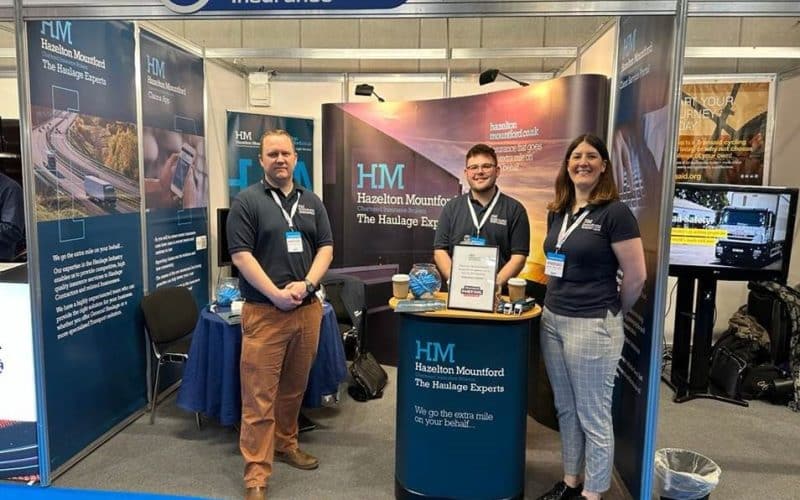 Hazelton Mountford Haulage Insurance Experts at the Commercial Vehicle Show 2023