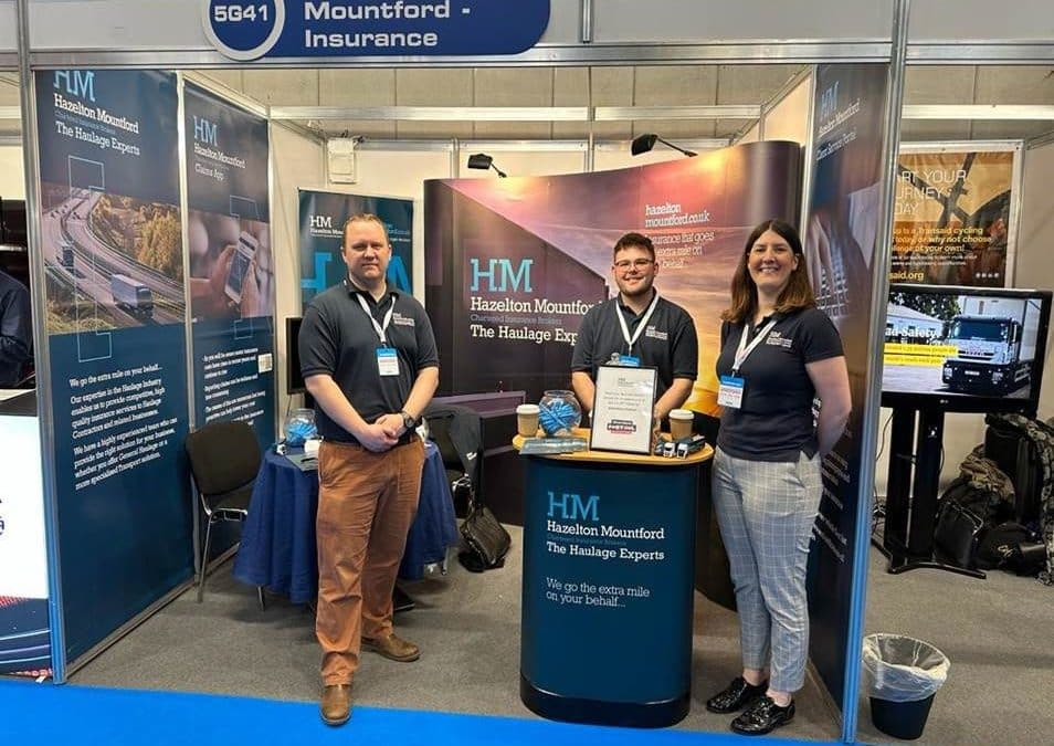 Hazelton Mountford Haulage Insurance Experts at the Commercial Vehicle Show 2023