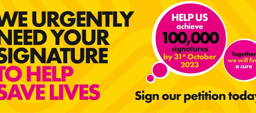 Sign our petition and make a difference to those suffering from brain tumours