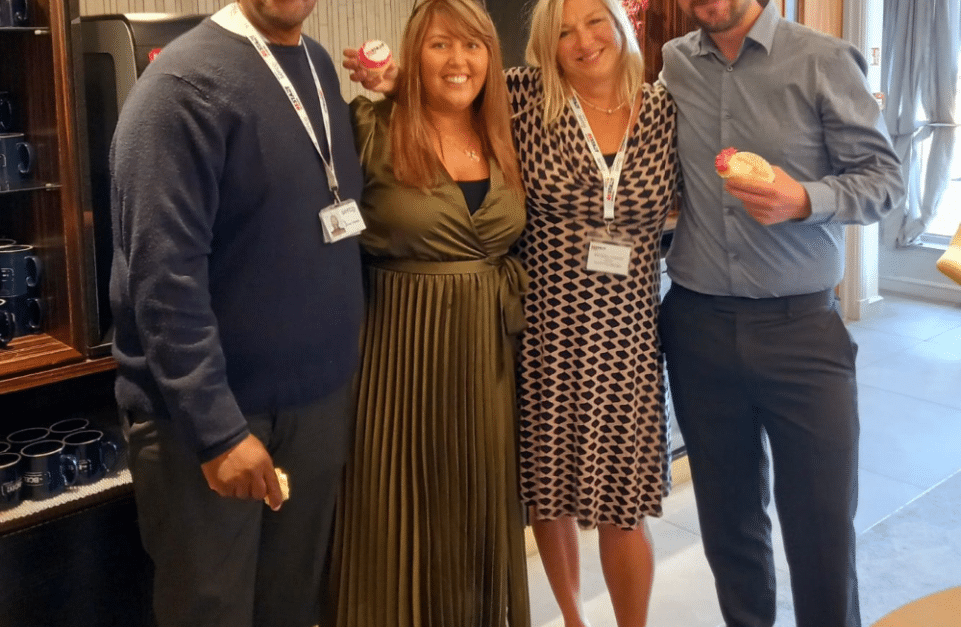 From left to right Serco staff members (Clive Thomas, Partnership Coordinator. Nicki Lewis-Downing, Partnership Manager. Mel Dovey, Partnership Manager. Matthew Peniket, Partnership Coordinator.