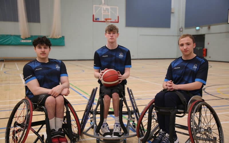 Students Compete for Great Britain in Wheelchair Basketball Tournament