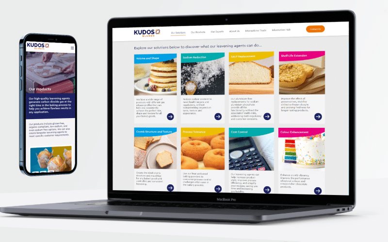 Kudos Blends launches an innovative new website and solutions-based approach to revolutionise the industrial baking industry.
